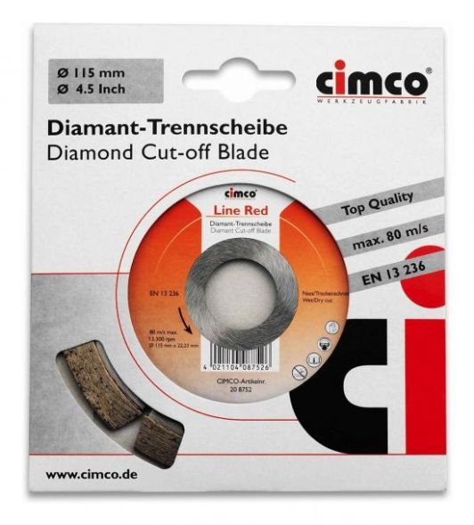 Cimco 208756 line red 140mm diamond cutting disc