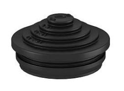 OBO Bettermann EDS M25SW for 3mm wall thickness M25 black plug-in seal, 2012342