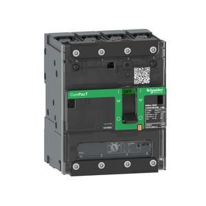Schneider Electric C11B4TM100B ComPacT NSXm 100A with TM100D 4P/4T 25kA/ molded case circuit breaker