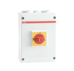 ABB Stotz-Kontakt OTP25A3M, safety switch 3-pole 15 kW 400V with red-yellow handle, 1SCA022399R6670