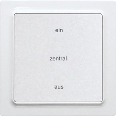 Eltako 30055445 F2ZT55E-pm E-Design55 polar white matt wireless central control button