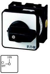 Eaton T0-1-8200/E ON-OFF switch, 1-pole, 20 A, 90 °, flush mounting, 067352