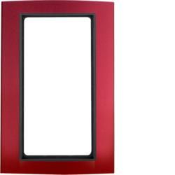 Berker 13093012 frame with large cutout aluminum, red/anthracite Berker B.3