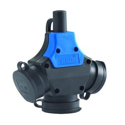 Hedi 9061 3-way Schuko hanging coupling 250V/16A