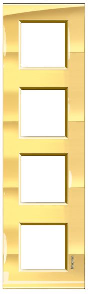Bticino LNA4802M4OA Light frame ICEGOLD 4x2-mod , (Gold)