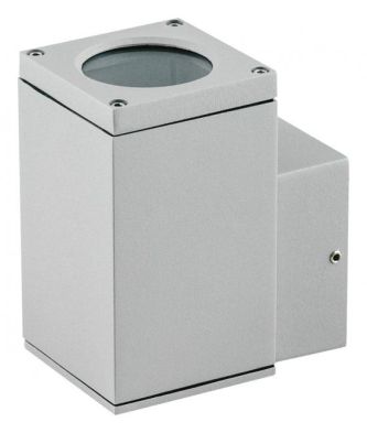 EVN 484015N quad. IP54 GU10 Alu 1-flam. max. 11W wall light