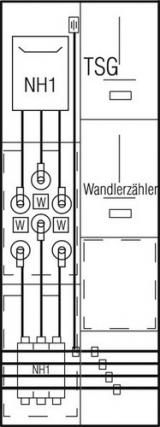 ABN 1W 1Z 1TSG W500xH1350mm 5-pin counter transformer panel (ZW29X07N)