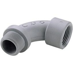 Legrand 386281 screw connection M/F90 PG 7 , (grey)