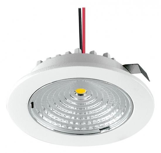 EVN L55030102 IP20 350mA 3W 3000K 275lm round white LED recessed ceiling spotlight