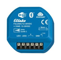 Eltako 30064012 F2LD64/12-30V DC wireless 2-channel LED dimmer actuator