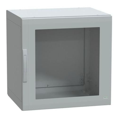 Schneider Electric NSYPLA776TG 7035 POLY-WS 750X750X620 1 GLASS DOOR standing cabinet