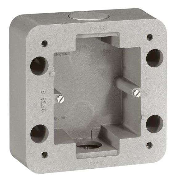 Legrand 077890 AP housing Soliroc 1-way IP55, (grey)