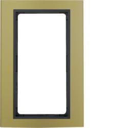 Berker 13093016 frame with large cutout aluminum, gold/anthracite Berker B.3