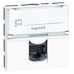 Legrand 076576 data socket MOSAIC CAT6A STP 2M, (white)