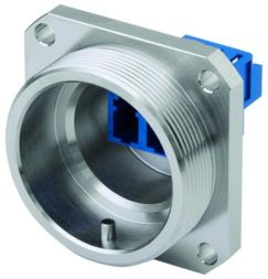 Telegärtner J68071A0001 IP68 coupling single-ended brass nickel-plated TOC flange set LC/APC duplex