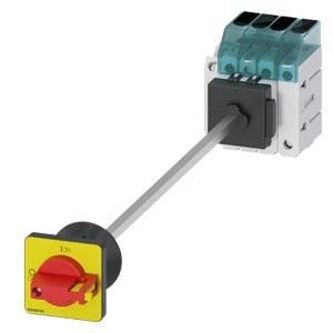 Siemens 3LD3040-1TL13 switch disconnector 3LD3 Iu=16A 3pol+N 7.5kW red/yellow 1Ö+1S