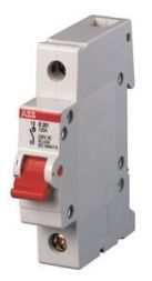 ABB Stotz-Kontakt E201/100R, disconnector 1P, 100A, switch handle red, 2CDE281001R0100