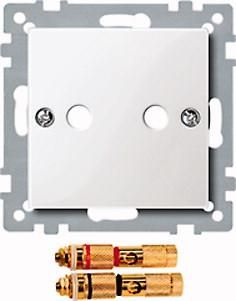 MERTEN 468819 Central plate polar white glossy System M