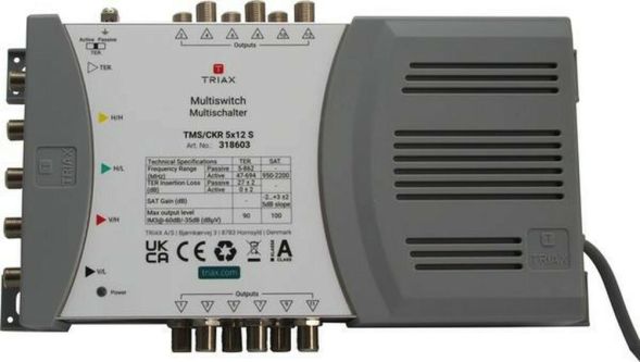Triax 318609 TMS/CKR PRO 5x12 S single multiswitch