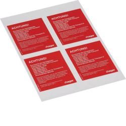 Hager FZ10TS2D 95x115mm DIN A4 sheet information sign