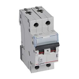 Legrand 403738 Circuit breaker TX3 D16A 2P 6KA 2M