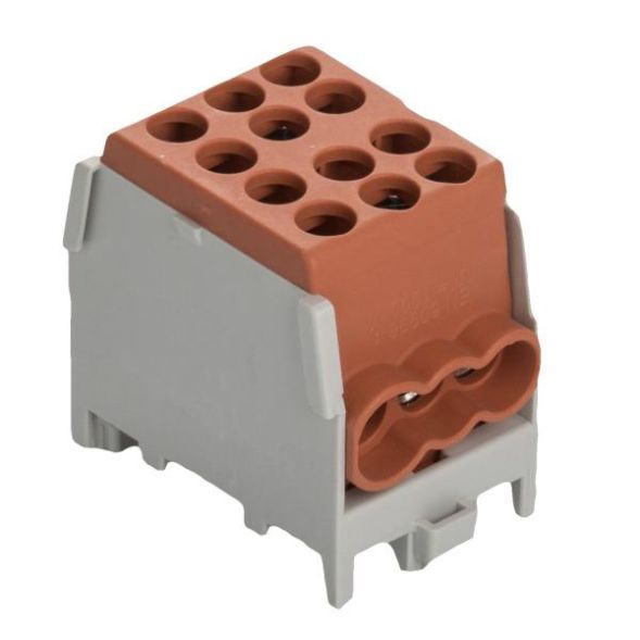 Pollmann 2080171 HLAK 25-1/4M2 brown stackable main line branch terminal