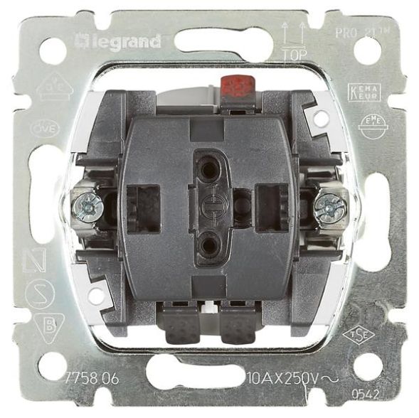 Legrand 775807 insert rocker switch cross, (grey)