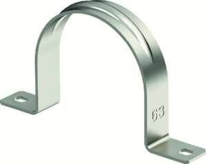 OBO Bettermann 605 50 V4A two-lobed 50mm fastening clamp, 1018717