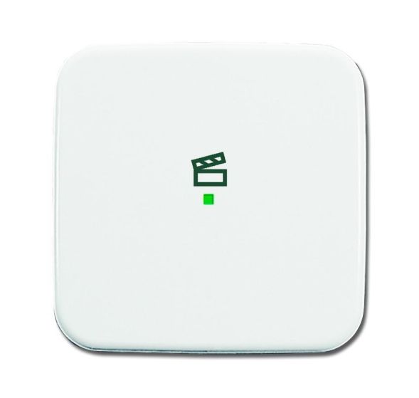 Busch-Jaeger 6233-10-214 Rocker switch, 1-way, with symbol &amp;#039;Scene&amp;#039; alpine white