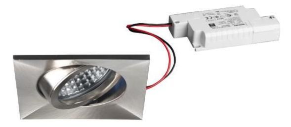 Brumberg 39327153 230V AC 6W 3000K nickel ma LED recessed ceiling spotlight