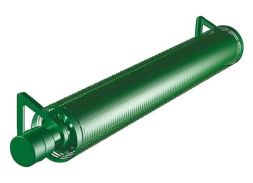 Frico 6983 125-32B 575W 230V IP44 RAL 6005 finned tube radiator