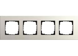 Gira 0214220 4-way cover frame Gira Esprit Lin.Mplx.Light grey