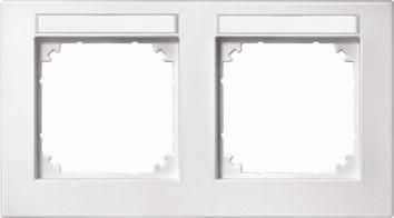 MERTEN 472219 Frame 2-way polar white horizontal M-PLAN