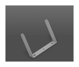 RZB 982053.004 346x251x45 for WD/floor silver mounting bracket