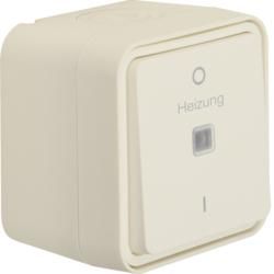 Berker 35623502 control switch 2-pole with imprint &amp;#039;Heating - 0 - 1&amp;#039; AP polar white matt Be