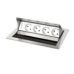 Kindermann 7492000054 CablePort standard2 4-way 4x power table mounting housing