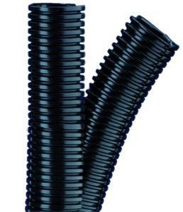 Flexa 10269202010 Rohrflex-Duo PA6 AD15.8 black solid plastic corrugated hose