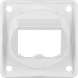 Berker 845582509 Support plate for 2 BTR/E-DAT modules polar white, glossy Integro inserts
