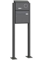 Ritto RGE1326120 Letterbox Freestanding Vertical Audio, Chrome Ring, Stainless Steel
