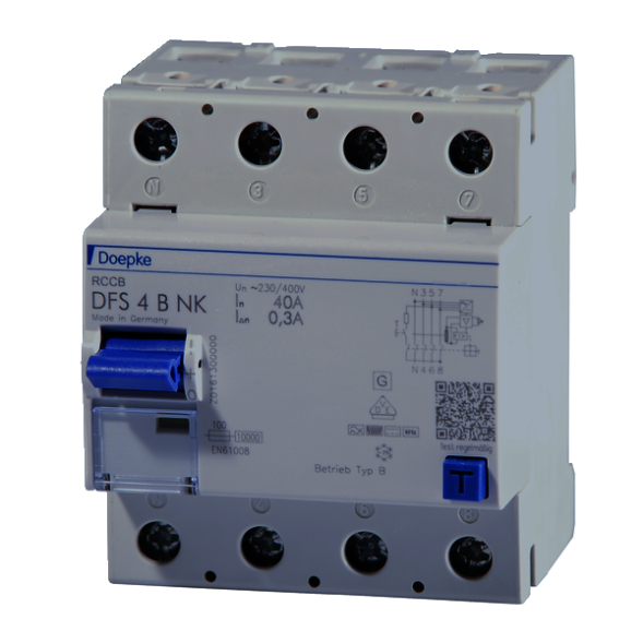 Doepke 09126995 DFS4 025-4/0.30 - B NK 4-pole 25/0.3A residual current circuit breaker all-current sensitive