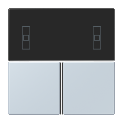 Jung LC4093TSA209 button set 3-way, F40 room controller, LS series, outer pale ( LC32023 )