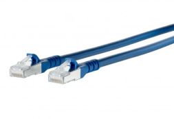METZ CONNECT ISO/IEC 10G AWG26 2xRJ45 blue 5.0m patch cable Cat6A, 1308455044-E