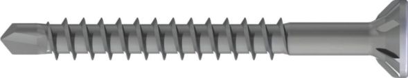 Reisser 009267V138-0500456-1 SPARIBO chipboard screw, Flaseko with milling cutter, TX, TG, drill bit, 5.0 x 45, stainless steel A2, brushed, pass., 1x sliding, pack of 500