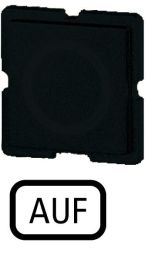 Eaton 172TQ25 button plate, black, ON, 090732