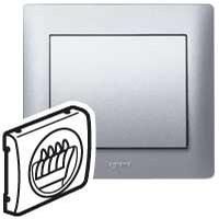 Legrand 771325 speaker cover Hifi 2-way Galea soft aluminium, (aluminium)