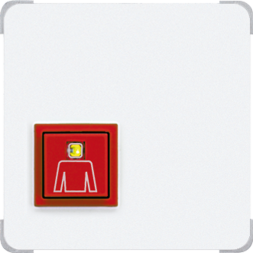 Jung NRSCD0834RTWW emergency call system call button, CD series, alpine white