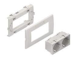 Kleinhuis KES-2.3.3 pure white for BU65 double socket unit