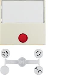 Berker 16968982 rocker with 5 enclosed lenses and large labelling field white, glossy Berk