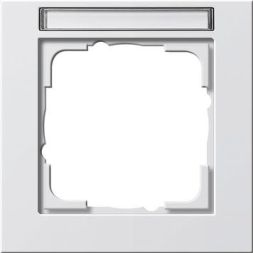 Gira 109122 1-way cover frame BSF Gira E2 pure white matt