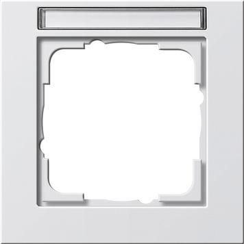 Gira 109122 1-way cover frame BSF Gira E2 pure white matt